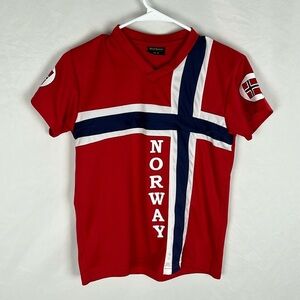 Nord Suvenir Norway Flag Jersey -Size Youth 12/14